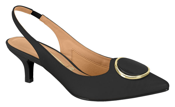 Scarpin Preto Pelica Vizzano